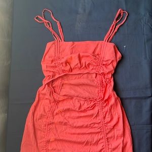 Wild Fable- Women’s Sleeveless Cut Coral Dress- L